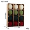 Set of 6 Christmas Tree Ornaments: 8cm Plastic Flocking Colored Balls