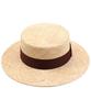 Yunibeosyeolkemiseuteuli Brown Line Bau Flat Fedora Panama Hat
