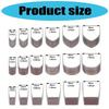 18Pcs Leather Corner Puncher Leathercraft Hole Punching Tool Leather End Punching Tool Carbon Steel Corner Cutter Tool