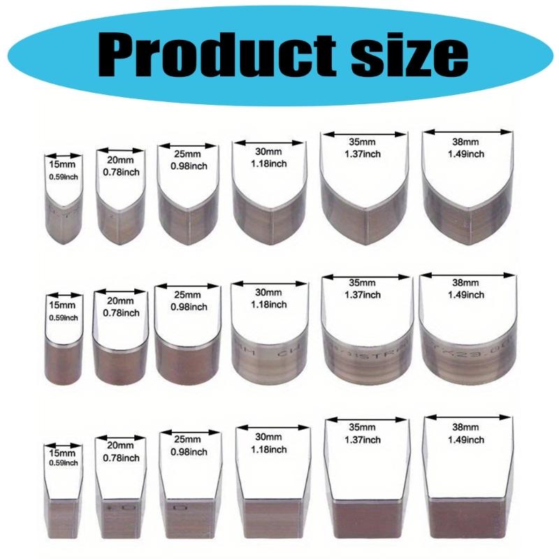 18Pcs Leather Corner Puncher Leathercraft Hole Punching Tool Leather End Punching Tool Carbon Steel Corner Cutter Tool