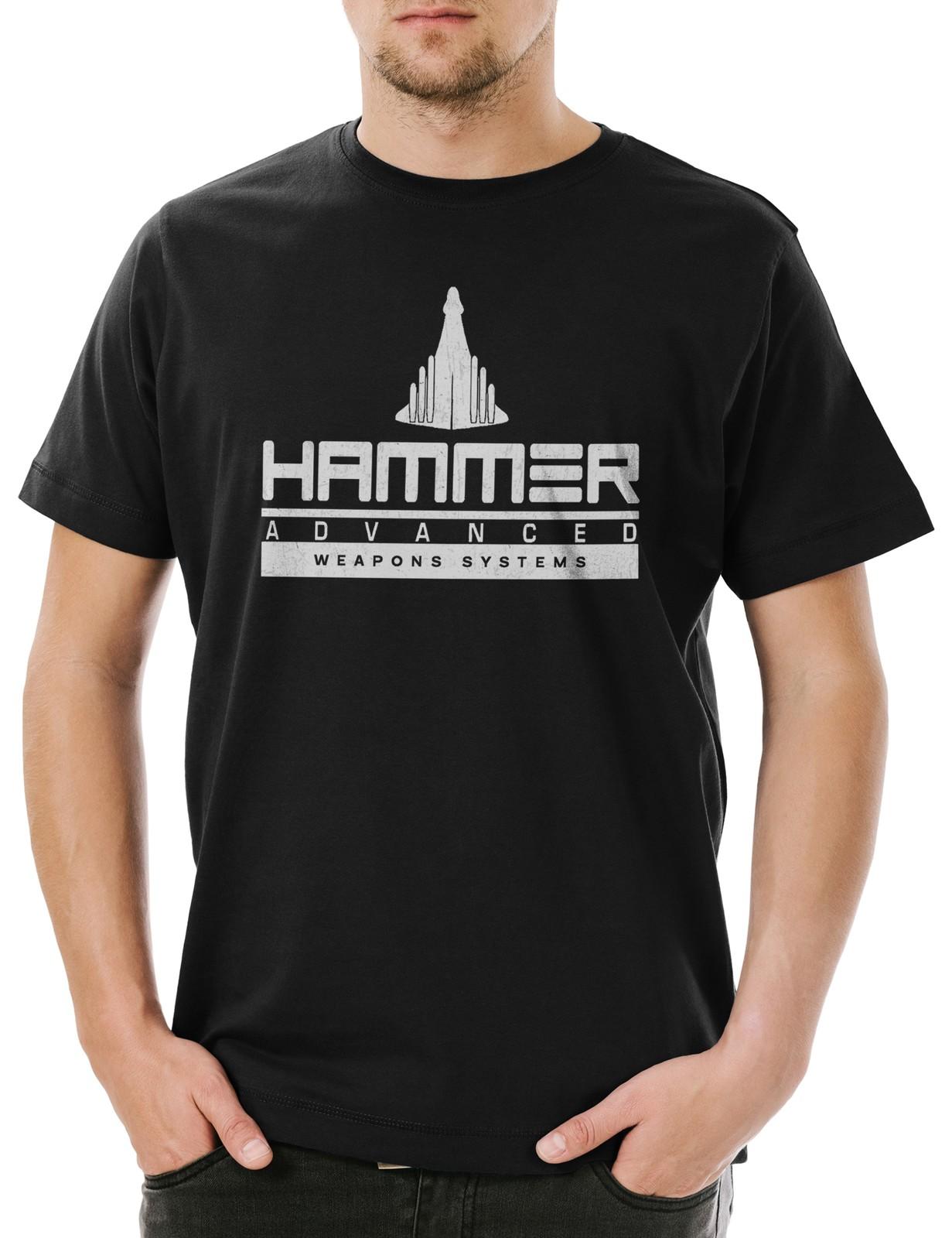 Hammer Advanced Weapons Systems Herren T-Shirt Mens Womens Tees Top Iron Logo Arc Man Stark Reactor L