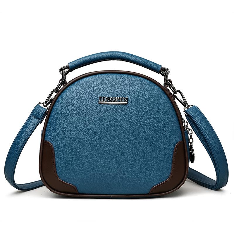 

2025 Модные высококачественные сумки через плечо из мягкой кожи для женщин Роскошные дизайнерские женские кошельки и сумки Сумка-мессенджер синий