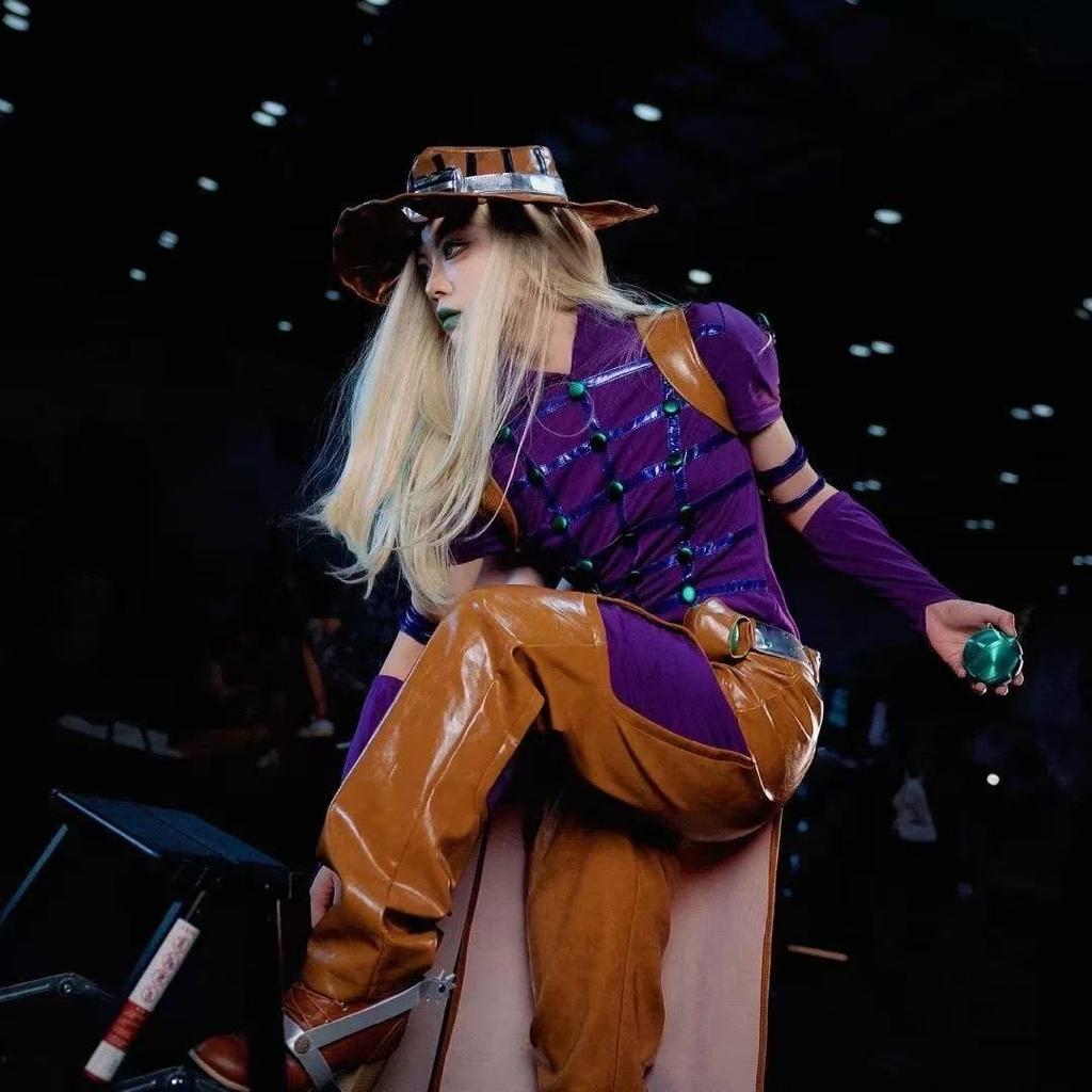JoJo's Bizarre Adventure Cosplay Kostüm Set, Mehrere Charakter-Outfits für Halloween, Comic-Con & Mottoparty
