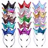 Kids Girl Sequins Crown Headband for Women Sweet Birthday Party Festival Decoration Headwear Hairband