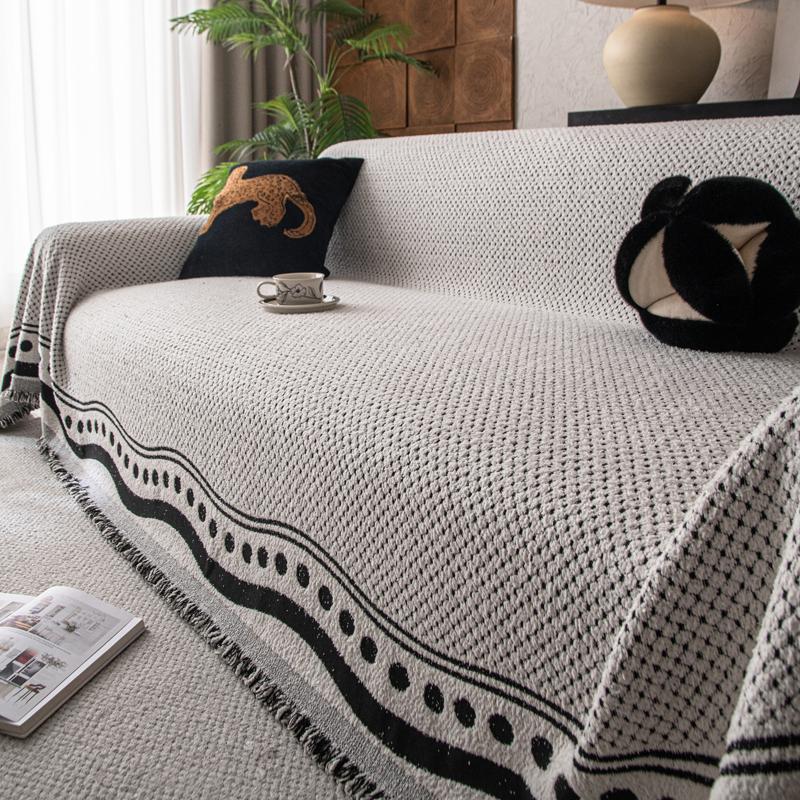 

Чехол для дивана Ткань Новое полотенце Универсальный высококачественный четырехсезонный шенилл Нескользящая подушка Полный утолщенный подчехол для кресел 180*130cm серый