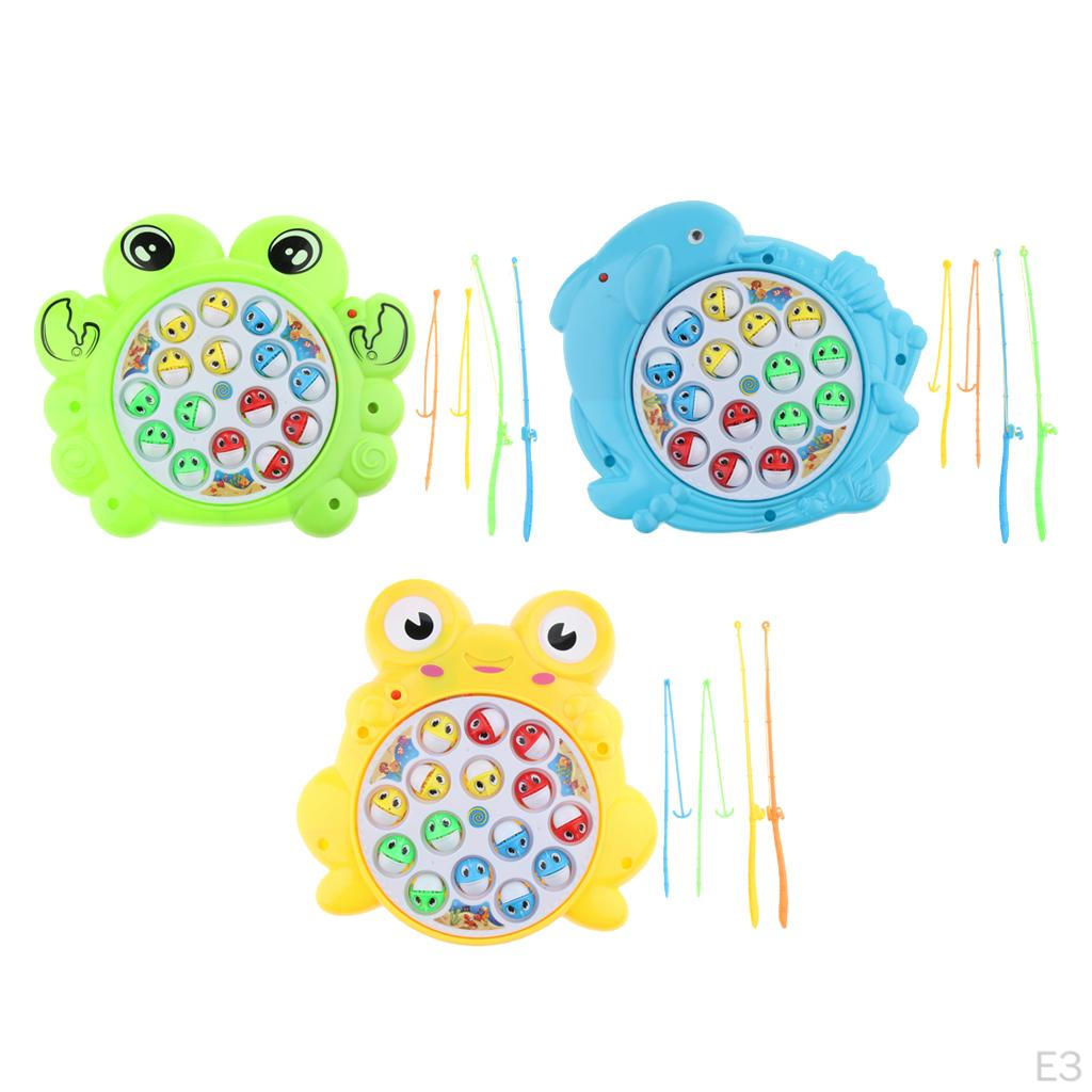 Fishing Toy Set Kids Electric Rotating Game