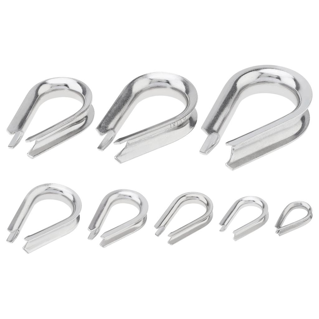Nerezový kabel Drátěné lano Ochranný návlek M2 M3 M4 M5 M6 M8 M10 Náprstky Takeláž Hardware Svorka Kuřecí HeartRing Upevňovací obrobek