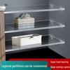 Acrylic No-Drill Shelf Divider for Wardrobes and Cabinets