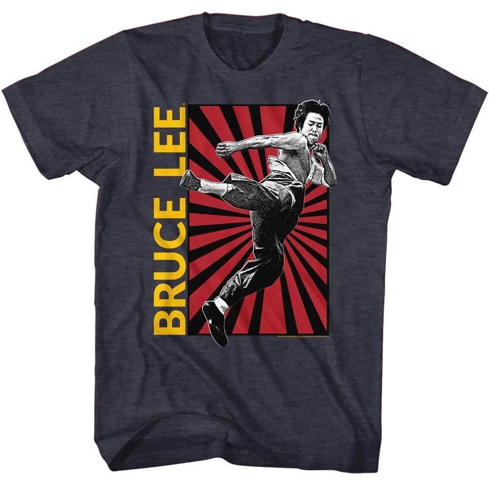 Bruce Lee - Kick - American Classics - Heather Blue Short Sleeve Children s T-shirt 100