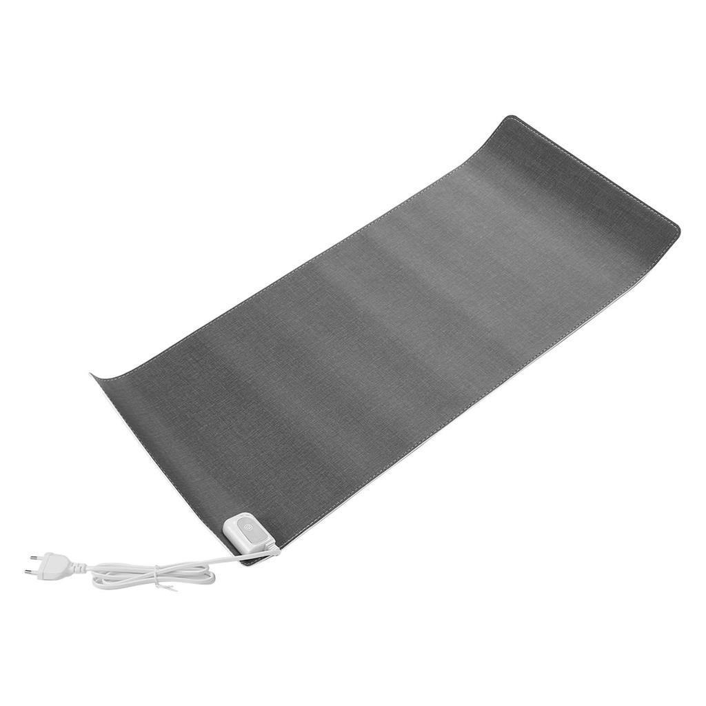 Heated Mouse Pad PU Leather Warm Desk Pad 31x13in Heating Gaming Mouse Pad for Office Dormitory