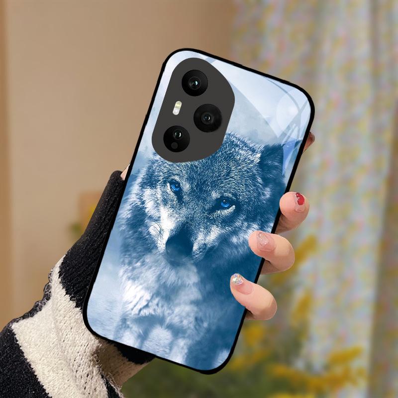 Tempered Glass Phone Case For Honor 400 Pro Honor400 Lite 5G Cover Luxury Painted Hard PC Fundas Shockproof Protective Shell