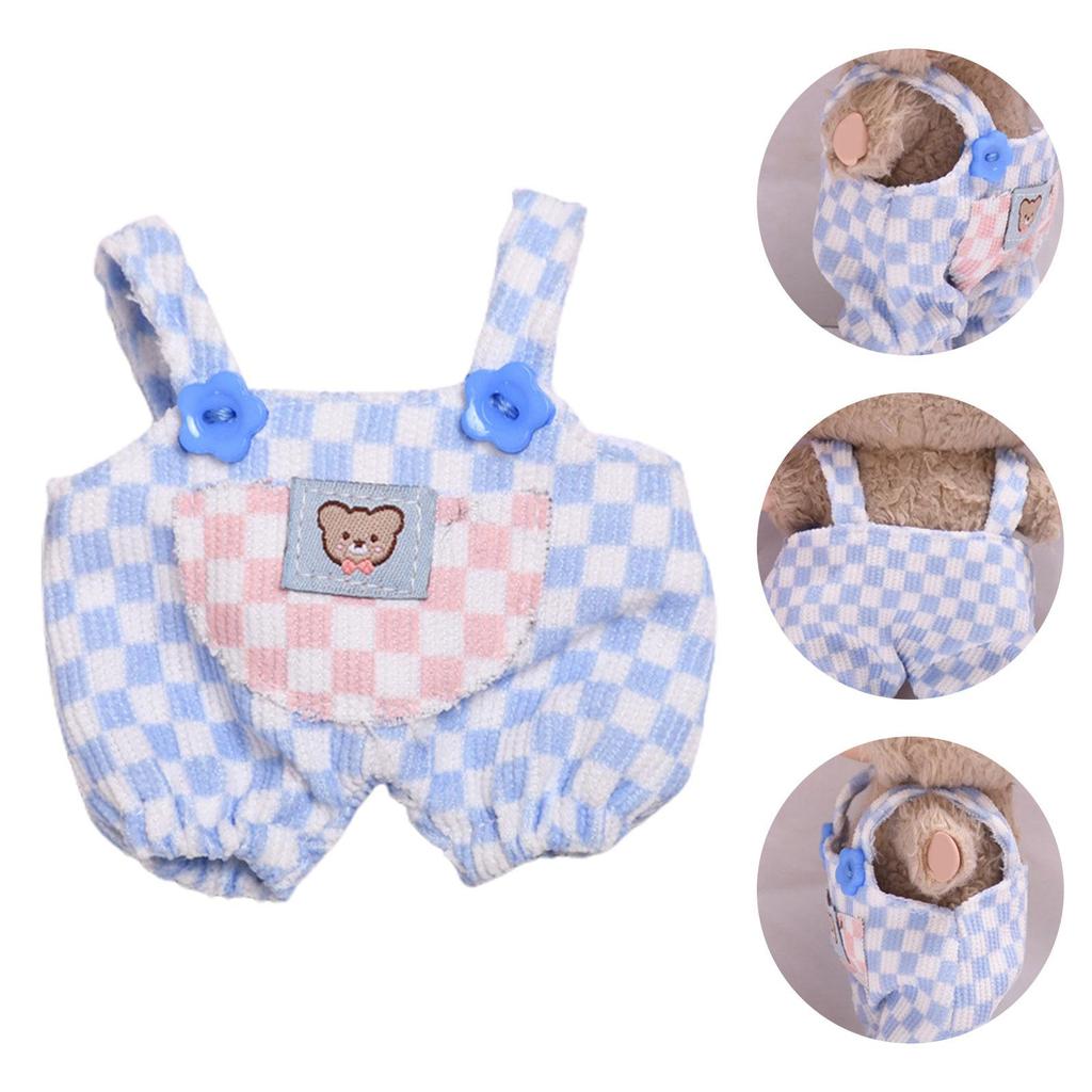 Doll Overalls Doll Pants Suit Daily Wear Dress up Changing Clothes Presents Fashion Pretend Play Toy Shorts Clothing