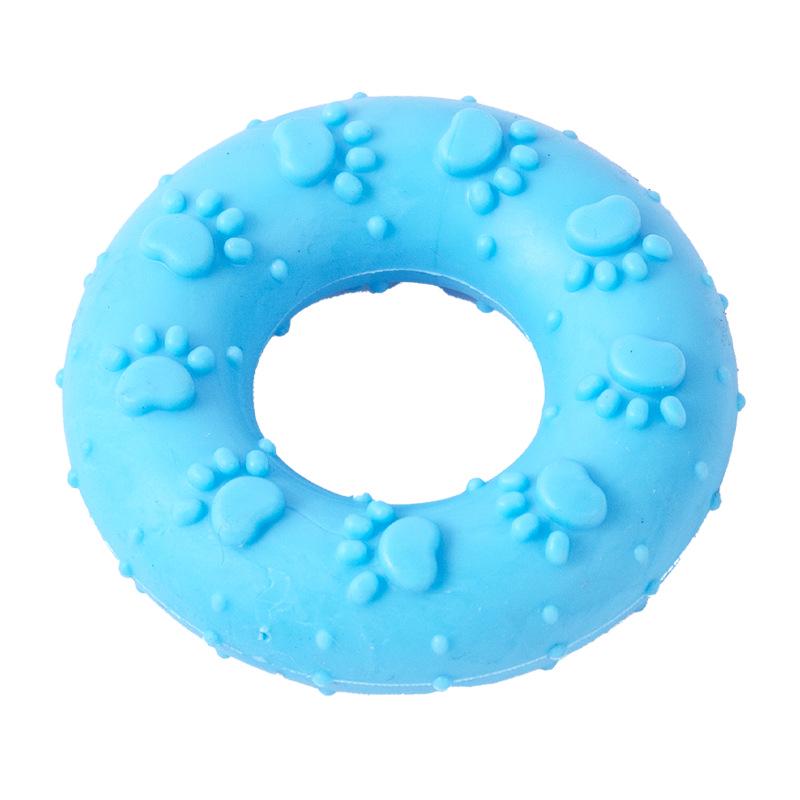 Bite-Resistant Teething Toys for Small Breed Puppies: Rubber Ball & Teddy Chew Set