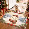 Festive Red Gingerbread House And Lollipop Low Profile Washable Area Rug For Merry Christmas Hallway Kitchen Dining Accent