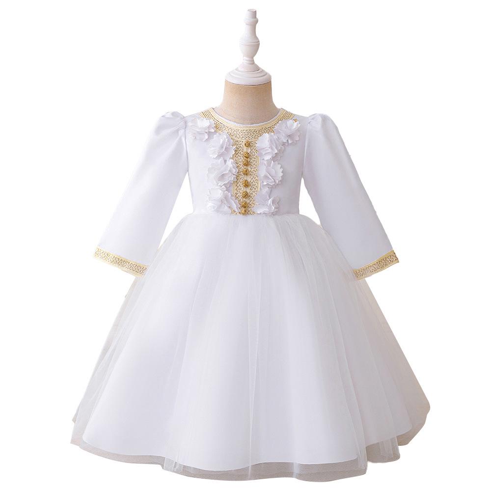 European & American Style Toddler Muslim Princess Puffy Dress for Festivals & Banquets