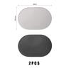 New 2/4PCS Silicone Placemats Heat Resistant Reusable Portable Waterproof Stain Resistant Easy To Clean Dining Table Mat