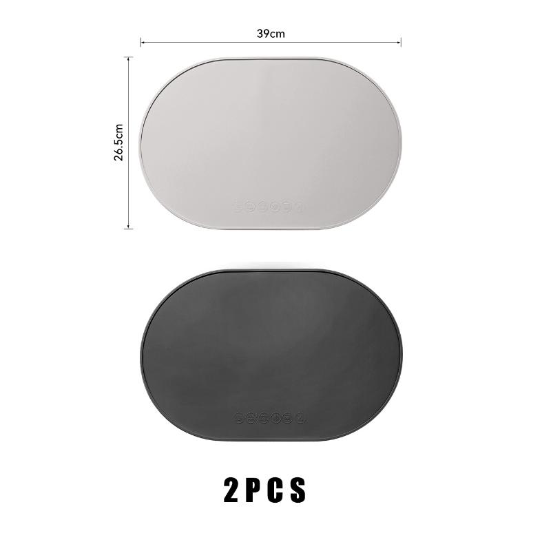 

2/4 шт. Силиконовые подставки под тарелки, термостойкие, многоразовые, портативные, водонепроницаемые, устойчивые к пятнам, легко моющиеся, коврик для обеденного стола 2PCS