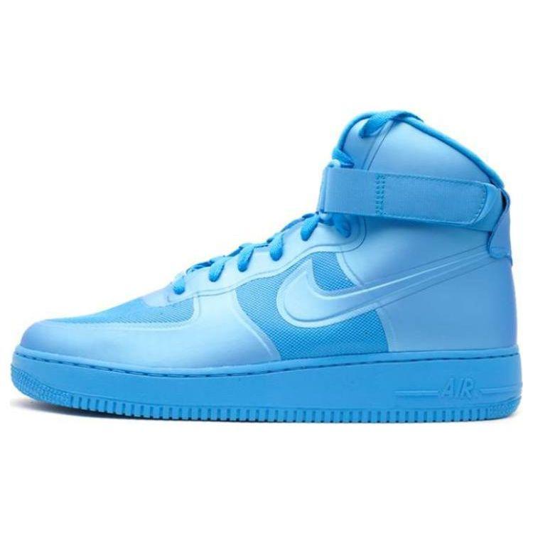 

Nike Мужские кроссовки Air Force 1 Hi Hyperfuse Prm Blue Blue-Glow 454433-400