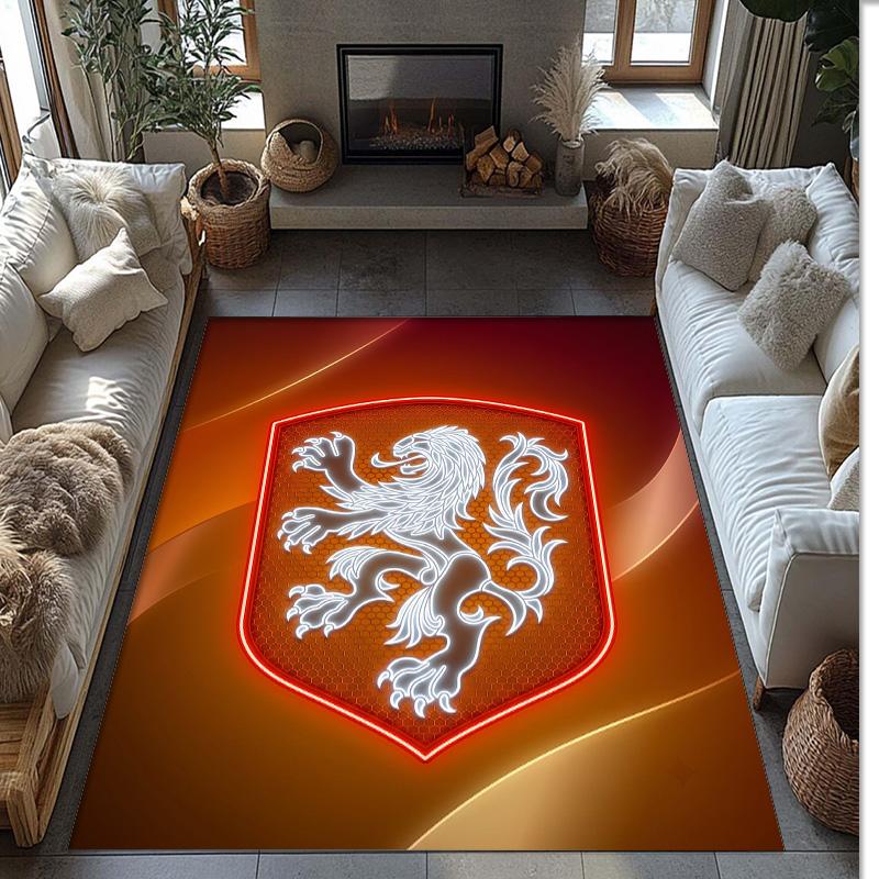 Tappeto in Velluto di Cristallo con Stampa Calcio Aston Villa, Comodo Assorbente d'Acqua Antiscivolo Tappeto per Pavimenti Interni