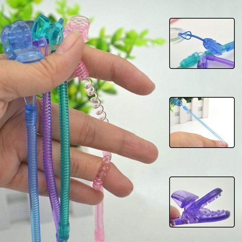 2pcs Baby Infant Toddler Dummy Pacifier Spring Soother Nipple Clip Chain Holder Strap TYS