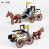 Jinzhi Royal Carriage, Horse Robe, Gun Barrel, Prisoner Cart Series, Small Particle Assembled Model Building Block Toy