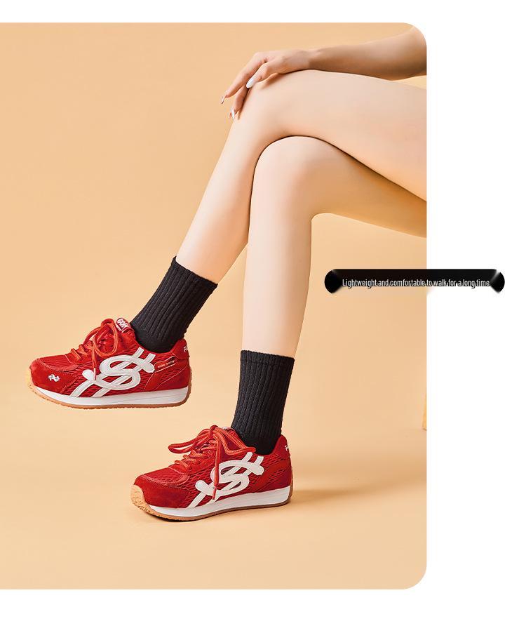 Autumn 2025 Women's German Trainer: Top Grain Cow Suede, Breathable, Thick-Soled, Versatile Casual Sports Shoes