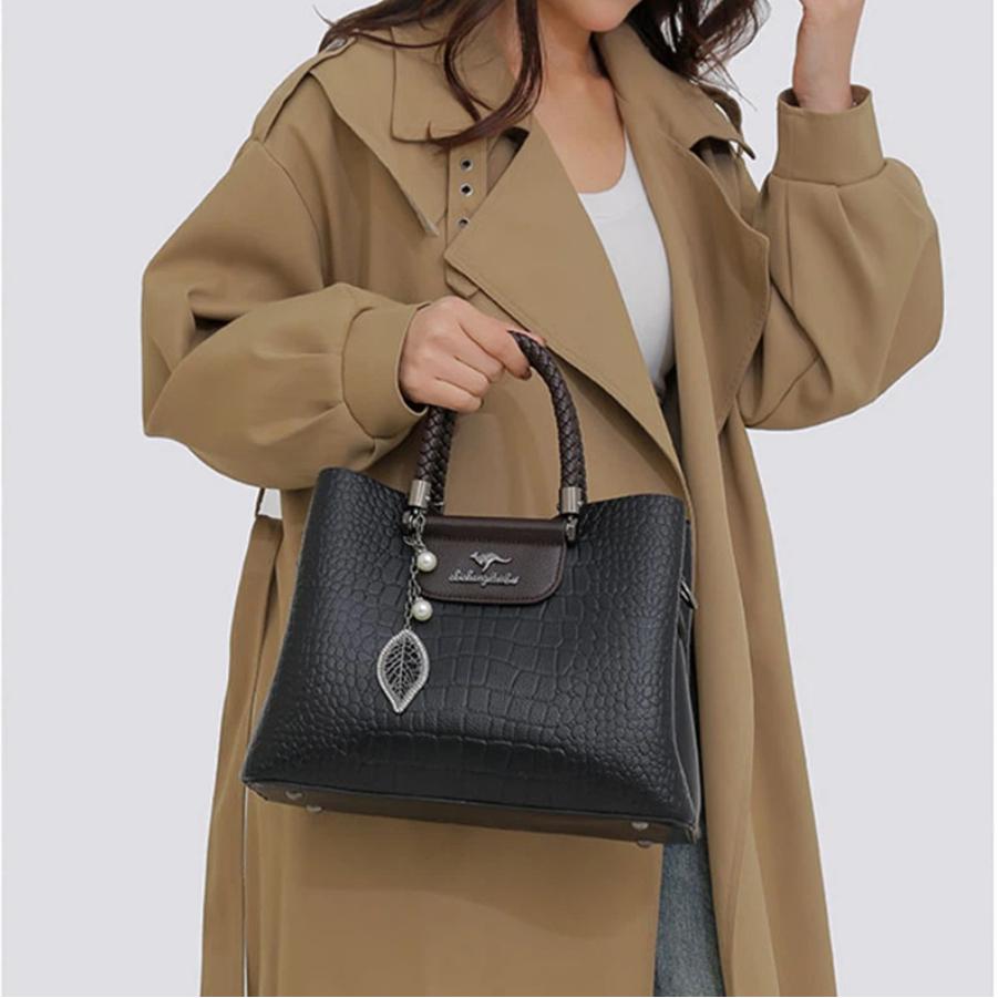 Genuine Fashion 3 Layers Luxury Handbags Women Bags Designer High Quality Leather Crossbody Bags for Women 2026 Shoulder Bag