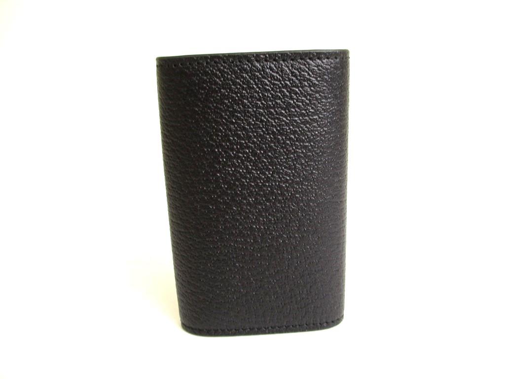 Authentic GUCCI GG Marmont Black Leather 6 Pics Key Cases #9660  Refurbished