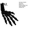 Spooky Hand Decoration 3D Printed Skeleton Figurine, Bone Statue for Dark Style Ornament Halloween Party, Gothic Model, Desk Decor