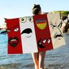 Cartoon A- AquaS Teen Hunger Force Große Mikrofaser Strandtücher Schnelltrocknendes Handtuch Sandstrandtücher Handtuch für Pool Reisen Schwimmen
