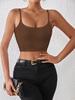 Casual Double Layered Tank Top U Neck Crop Tops Women Summer Camis Solid Color Camisole Fashion Tube Female Sleeveless Cropped Vest Y2K Clothes