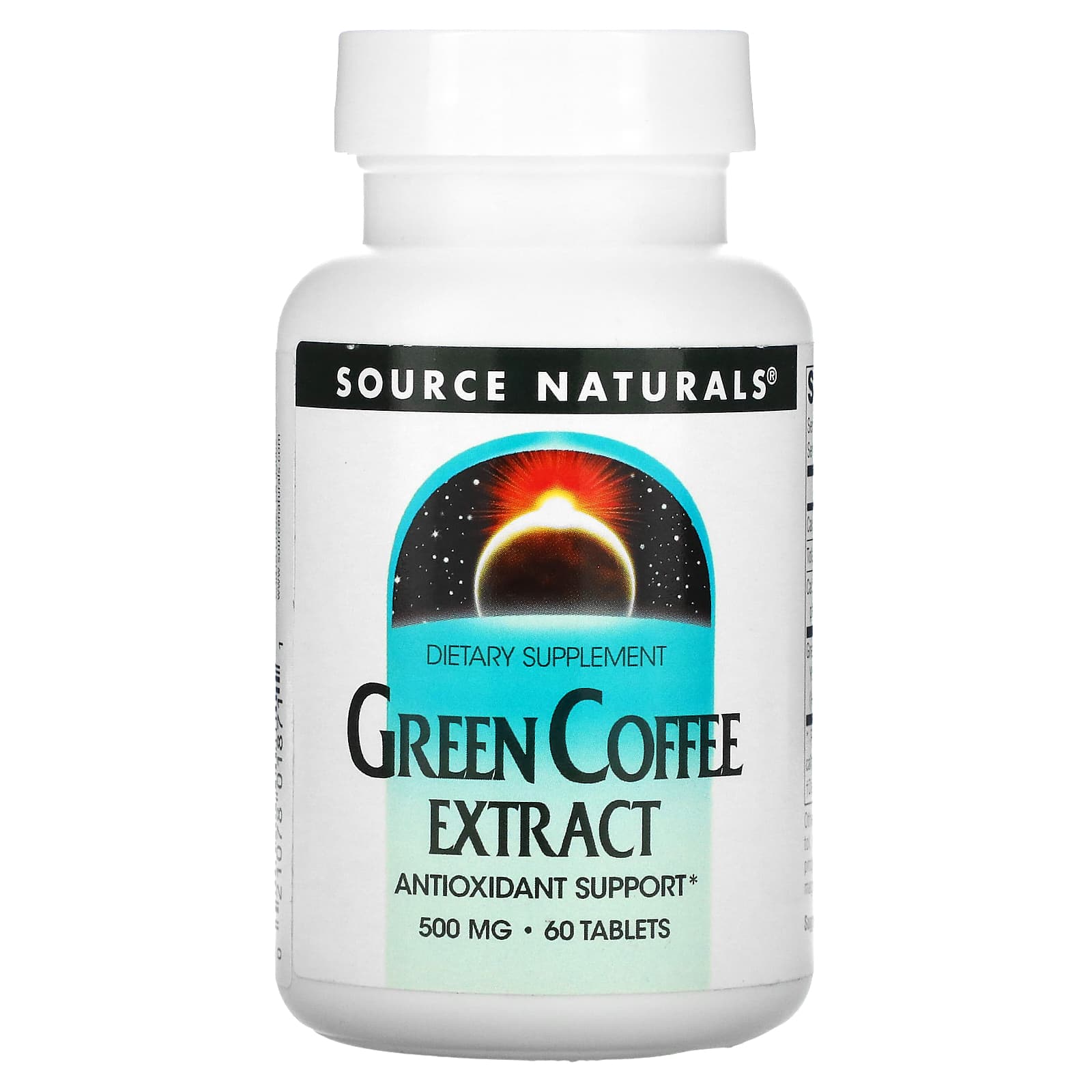 

Green Coffee Extract, 500 mg, 60 Tablets