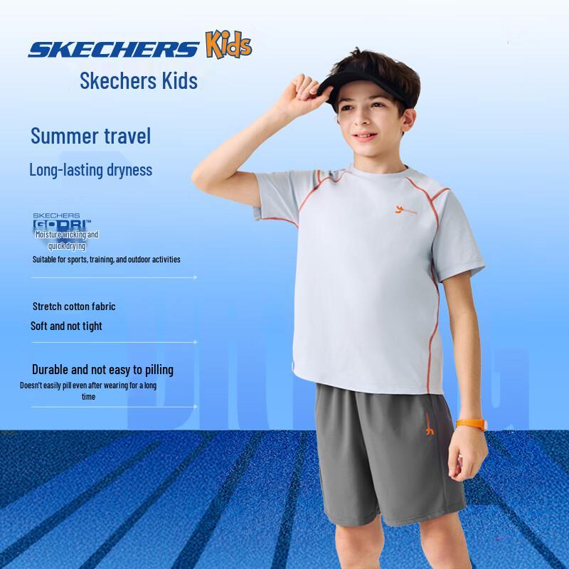 Skechers Kids  Summer Print Short Sleeve T-Shirt XXL150