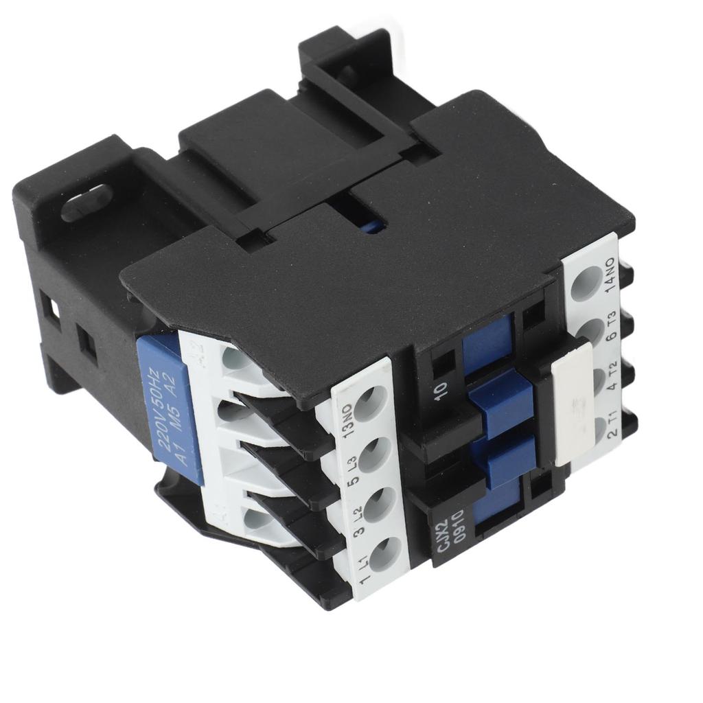 Low Voltage AC Contactor 9A Silver Contact 3 Phase Sensitive Industrial Contactor for Circuit 110V