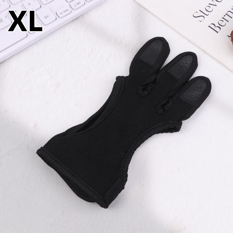Professional Archery Three-finger Leather Gloves Non-slip Wear-resistant Comfortable Breathable Archery Protective Gear