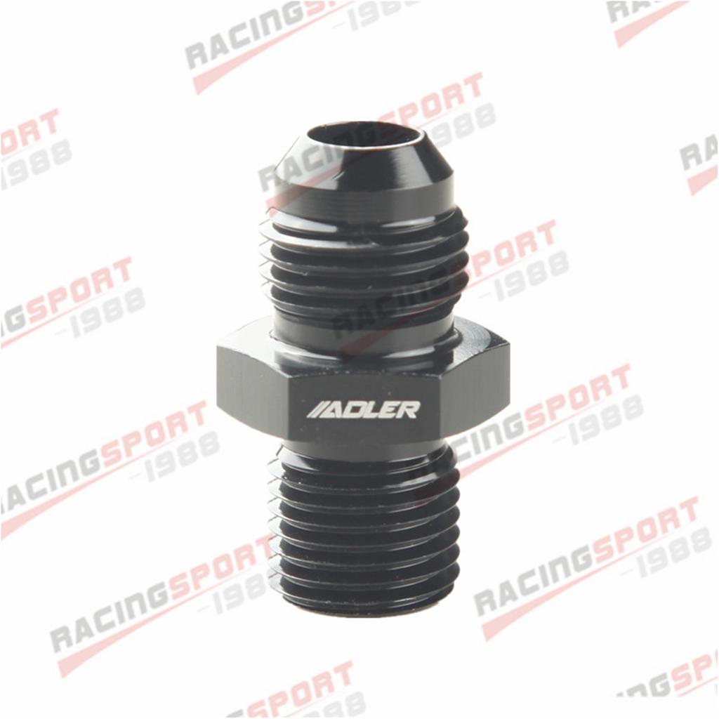AN4 AN6 AN8 AN10 Male To 1/8" 1/4" 3/8" 1/2" 3/4"BSP BSPP Straight Adapter Aluminum Black/Blue Fuel System Fittings7