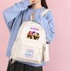4Pcs/set Anime K-Pop Printed Backpack with Pencil Case Handbag for Teenager Student Boy Girl Bookbag Schoolbag Large Capacity Travel Bag Rucksak