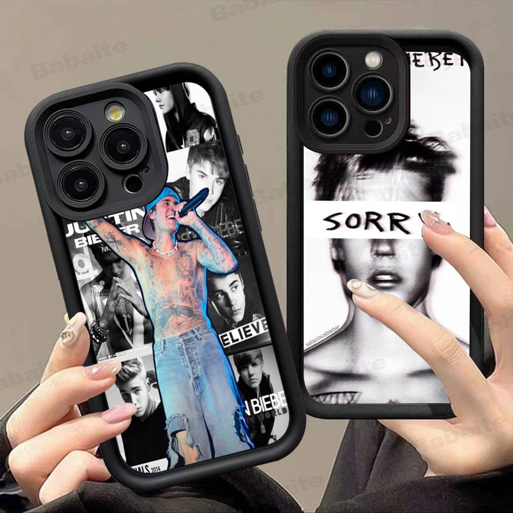 Singer Justin B-Bieber Phone Case For IPhone 17 16 15 14 Plus 13 12 11 Pro Max Silicone Cover