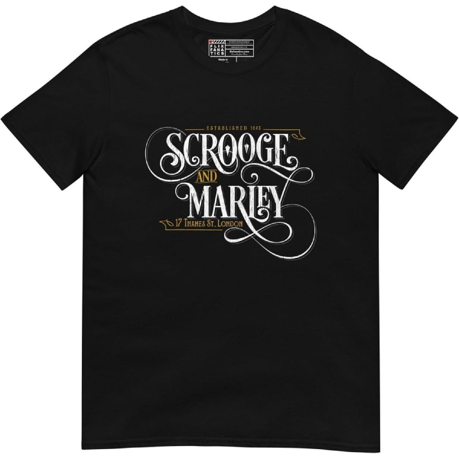 Scrooge and Marley T-Shirt - Short-Sleeve Unisex T-Shirt - Christmas Carol S