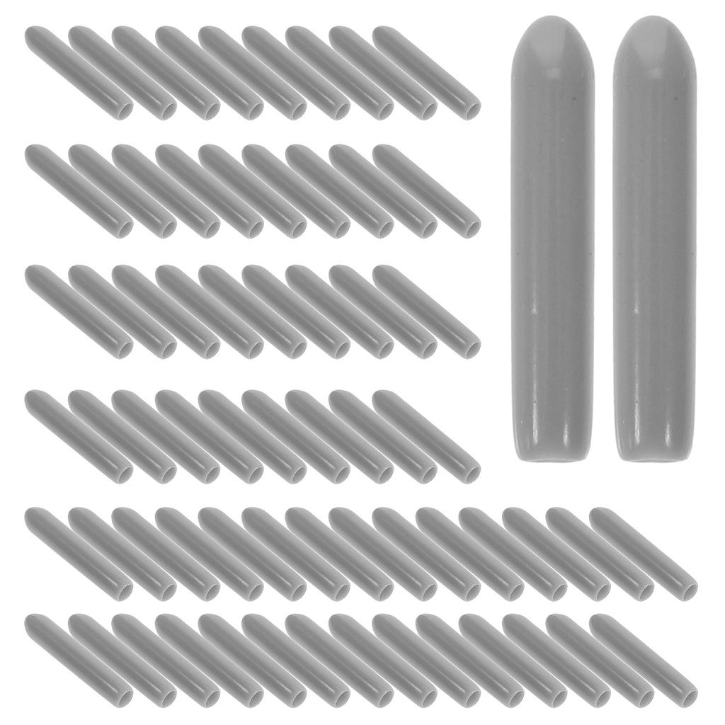 150 Pcs Dishwasher Protection Cap Rack Tip Caps Tine Shelf Round End Wire Cover Pvc Tube Bolt