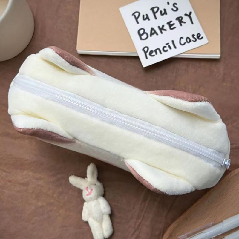 Japoński Uroczy Kreskówkowy Kot Syjamski Pu Chleb Pluszowy Piórnik o Dużej Pojemności Kawaii Chłopiec Dziewczynka Piórnik Artykuły Szkolne