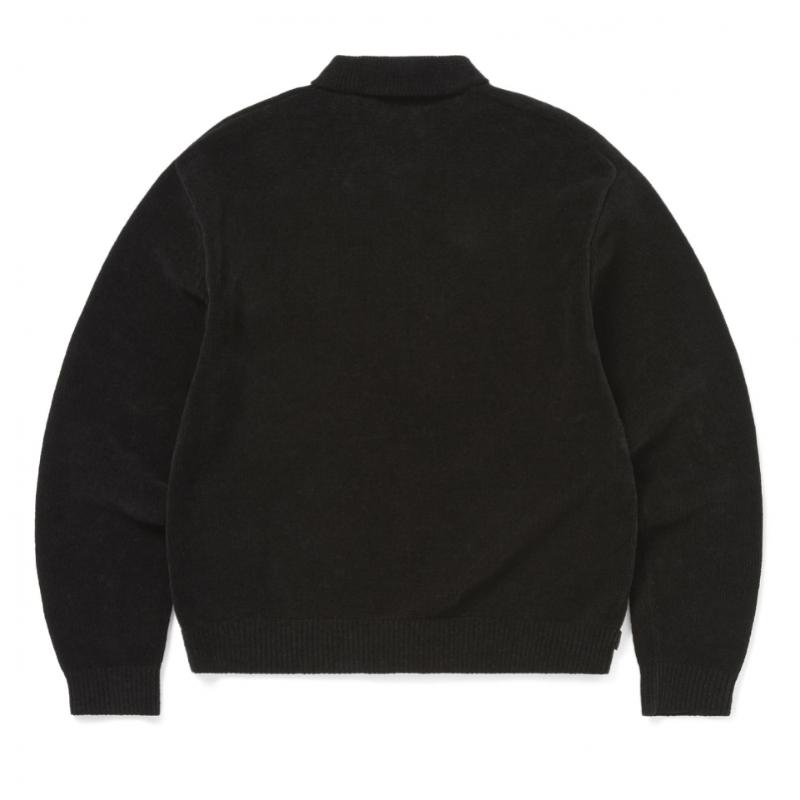 ThIs Is Never That Argyle Zip Knit Cardigan Black