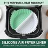 Food Grade Silicone Air Fryer Liner Creative Non-Stick Basket Mat Silicone Baking Tray  Kitchen Use