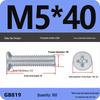 GB819 Zinc-Plated Carbon Steel Phillips Countersunk Screws: M2-M10