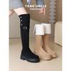 Thick-soled over-the-knee boots for women's autumn and winter new small suede thin long boots retro two-wear tall knight boots