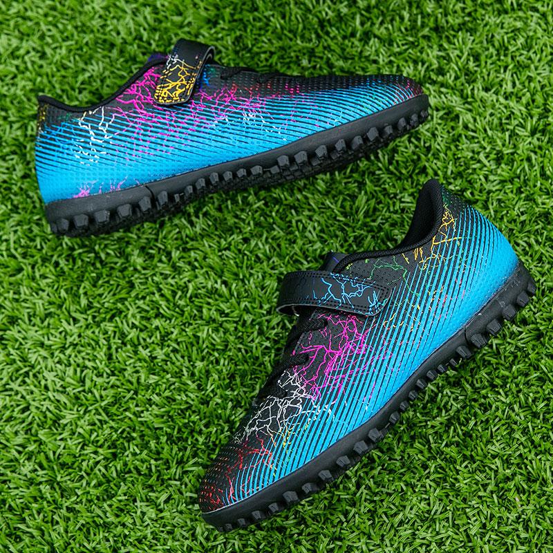 Children's TF Soccer Shoes Boys Girls Kid's Sports Running Sneakers Teenager Students Football Boots Soft Antiskid