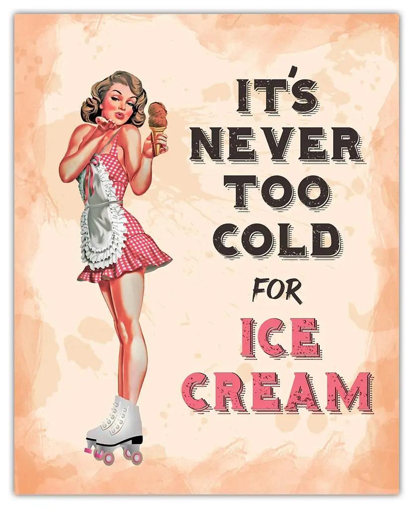 Soft Serve Ice Cream Iron Poster Painting Tin Sign Vintage Wall Decor for Cafe Bar Pub Home Beer Decoration Crafts