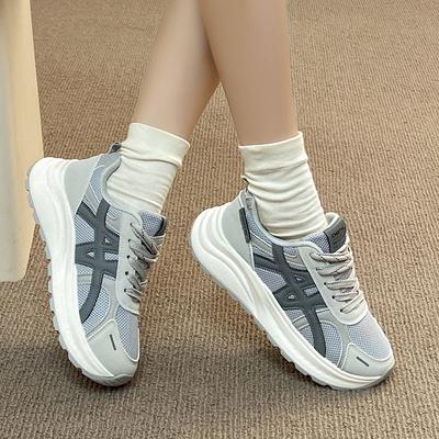 Papa Sportschuhe Kinder 2025 neue Mesh atmungsaktive Laufschuhe keine müden Füße dicke Sohle leichte Damen Freizeitschuhe