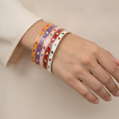 Colorful Vintage Cloisonne Bangle Traditional Women's Hand Bracelet  Jewelry Gifts