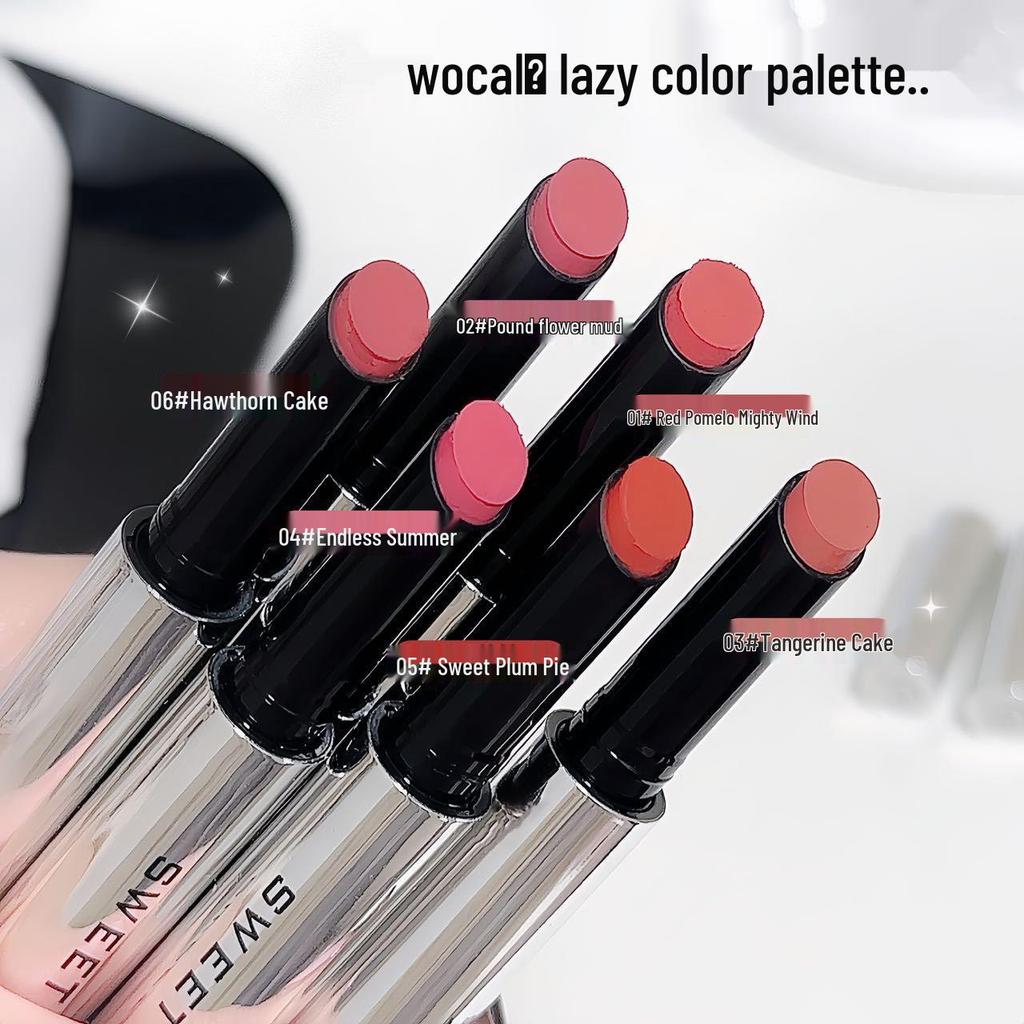 Sweet Mint Velvet Matte Lip Mud Stick: Soft Cotton Formula, Long-Lasting, Fade-Resistant, Autumn/Winter Bare Face Whitening Lipstick.